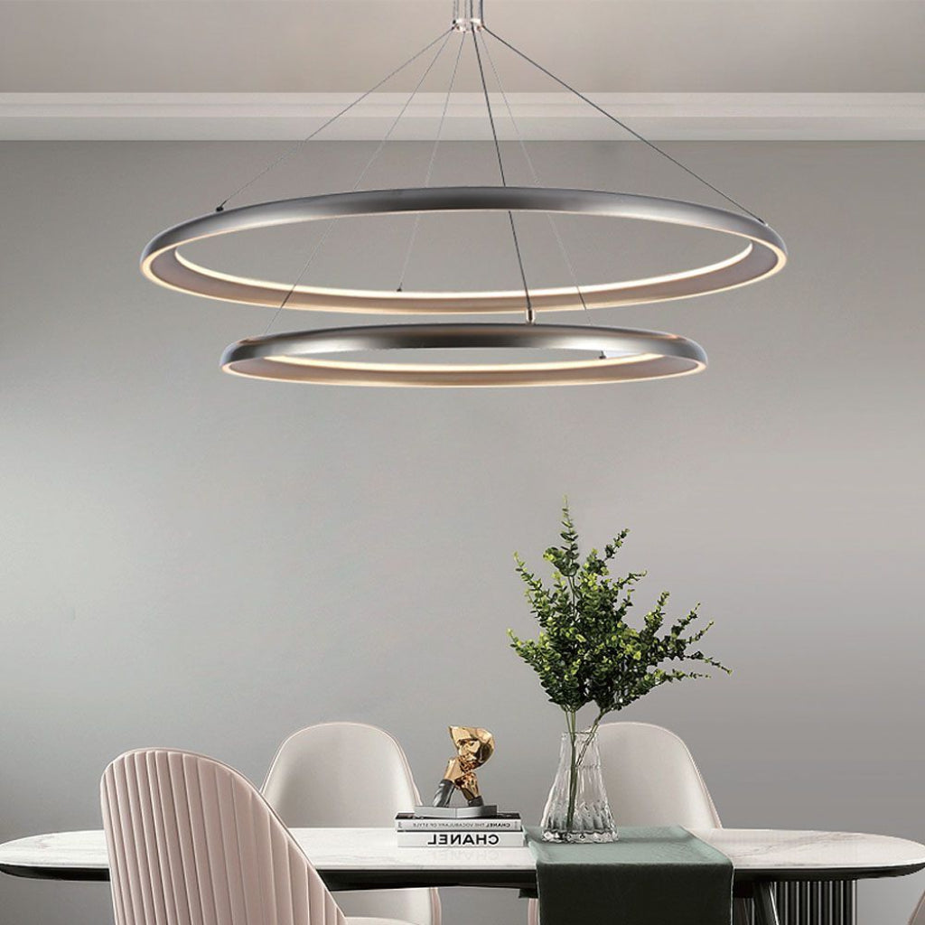 V-TAC Lampadario LED a Sospensione 65W dal Design Moderno Colore Grigio Champagne 3000K V-TAC Lampadario LED a Sospensione 65W dal Design Moderno Colore Grigio Champagne 3000K